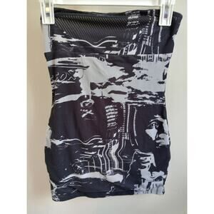 White Fox mini strapless‎ dress Small